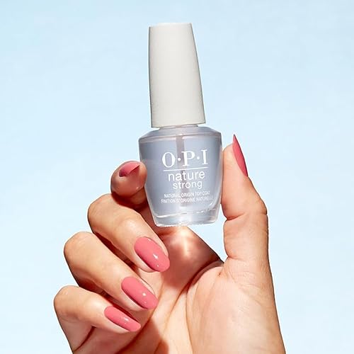 OPI Nature Strong Natural Origin 3-Step System | Botanical Base Coat, Top Coat, and Various Nail Polish Colors | High Shine + Color Protection | Eco-Friendly, Plant Based, Vegan, & Cruelty Free