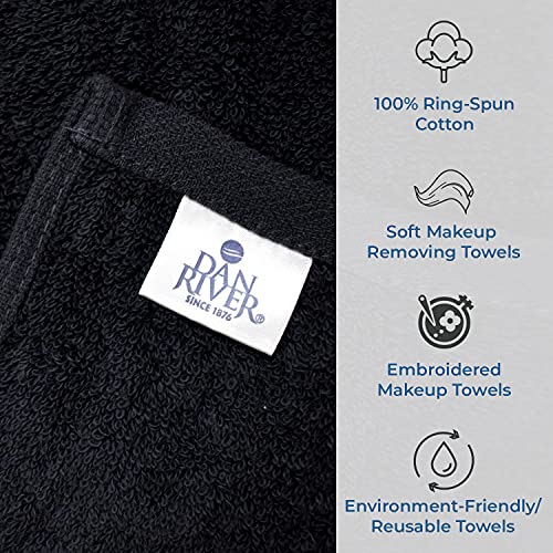 DAN RIVER Makeup Remover Cloth 6 Pack ? Ultra Soft Face Wash Cloth & Makeup Eraser Cloth, Removes Makeup, Reusable & Machine Washable Makeup Towels ? Absorbent & Durable Face Cloth, Take A Selfie
