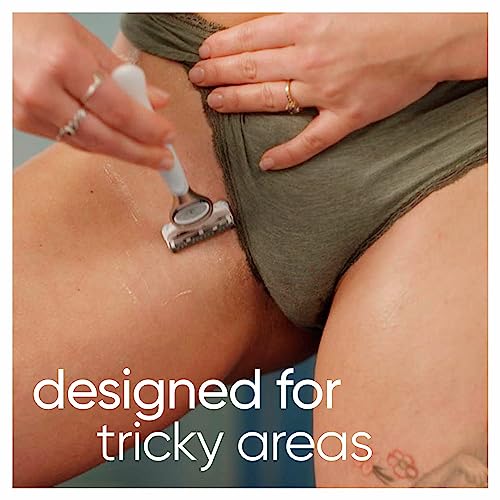 Gillette Venus Intimate Grooming Womens Razor Blade Refills with Bikini Trimmer, 4 Count