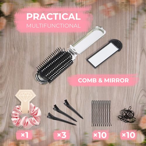 Bridal Emergency Kit for Wedding Day, Wedding Essentials Survival Set for Team Bride, Must-Have 30+ Essentials Travel Kit with Makeup Bag