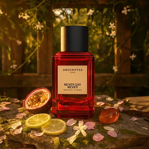 Unscripted. Never Say Never - Bold, Long-Lasting Perfume For Men And Women - Floral-Fruity Women Perfume with Notes of Amber and Citrus - 3.4 oz