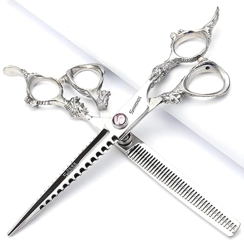 Hair Scissors 6/7/8/9-inch 440C High Hardness For Hairdressers Haircuts Cuttinging Scissors Professional Haircut (7 inch-4pc)