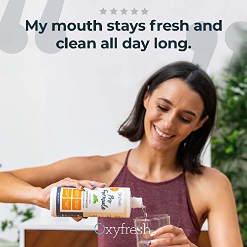 Oxyfresh Pro Formula Fresh Mint Mouthwash ? Patented Zinc Mouthrinse for Fresh Breath, Healthy Gums & Bad Breath Treatment for Adults - Dye, Fluoride & Alcohol Free (1 Gallon)