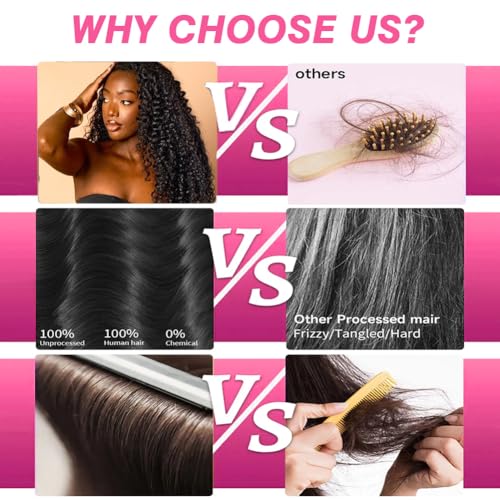 Burmese Curly 4 Bundles Human Hair (20 22 24 26)100% 14A Unprocessed Virgin Hair Bundles Deals Human Hair Extensions Spiral Curly End 3c4a Quick Weave Hair for Women Natural Black