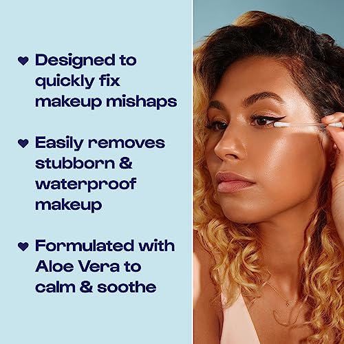 Alleyoop Cotton Swabs for Makeup, Tip Off Liquid-Filled Makeup Removing Swabs (24 Count, 3 Pack) - Easy-To-Use & Space Saving Makeup Remover - Disposable Cotton Tips for Eye, Lip, Eyebrow, & Eyeshadow