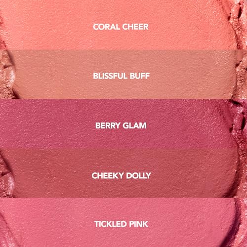 BUXOM Plump Shot Peptide Plumping Blush, Lightweight Matte Cream-to-Powder, Medium Buildable Color, Peptide-Infused Formula, Soft-Focus Finish, Cruelty-Free