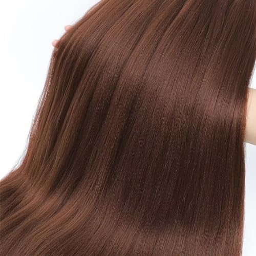 Braiding Hair Pre Stretched 20 Inch 8 Pack Long Professional Pre Stretched Hair For Braiding Soft Yaki Texture Hot Water Setting Synthetic Crochet Braids For Women Girls (20Inch,30#)