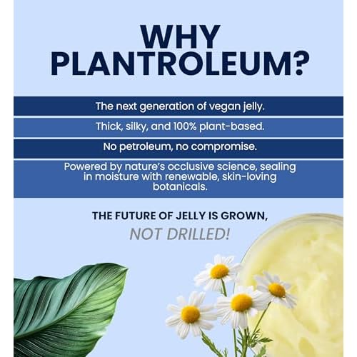 Beesaluxe Plantroleum | Next-Gen Plant-Powered Jelly | No Petroleum Needed | All-Purpose Moisturizer & Skin Protectant (8 Ounce)