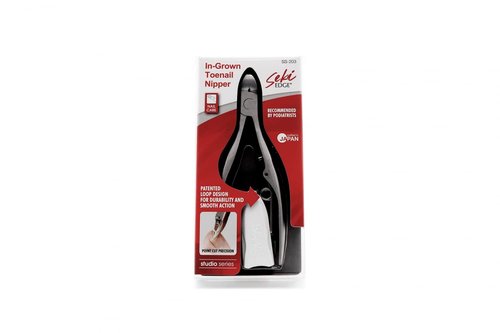 Seki Edge Ingrown Toenail Nipper (SS-203) - Stainless Steel Ingrown Toenail Tool Nail Cutter Nippers for Small Precise Cuts to Prevent in Grown Nails - Pedicure Tools for Men & Women - Made in Japan