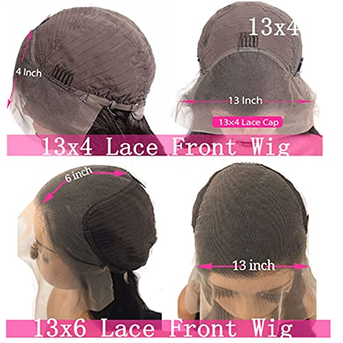 MISSJAY 24 Inch 13x6 HD Lace Front Human Hair Wig - Honey Blonde Highlight Ombre Body Wave - 180 Density for Black Women