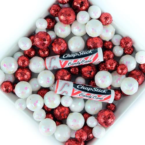 ChapStick Lip Balm, Candy Cane, 3-Count ? Fresh & Minty Lip Moisturizer, Stocking Stuffer, 0.15 Oz Ea