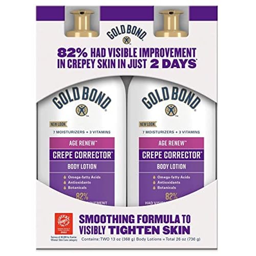 Gold Bond Age Renew Crepe Corrector Body Lotion, Replenishing & Smoothing Formula 26 OZ (2 13 OZ bottles)