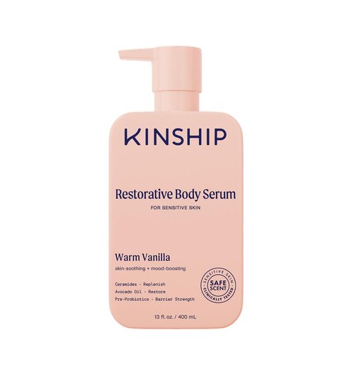 Kinship Restoring Body Serum for Sensitive & Dry Skin | Strengthening Body Cream | Vanilla Lotion, 13 oz