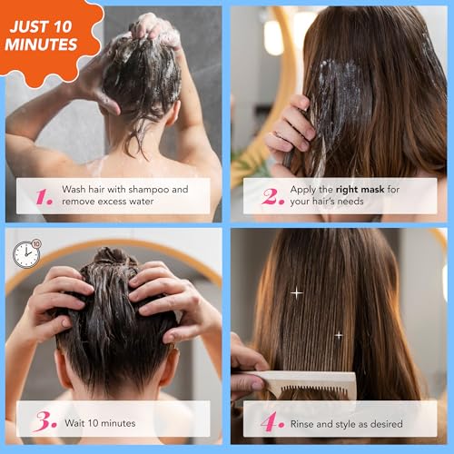 CRONOGRAMA CAPILAR, 3-SECOND HAIR FIX, Hair Mask for Damaged Hair, Deep Conditioning Hair Mask, Tratamiento para Cabello Seco y Maltratado, Deep Conditioner for Dry Damaged Hair, Frizz-Free