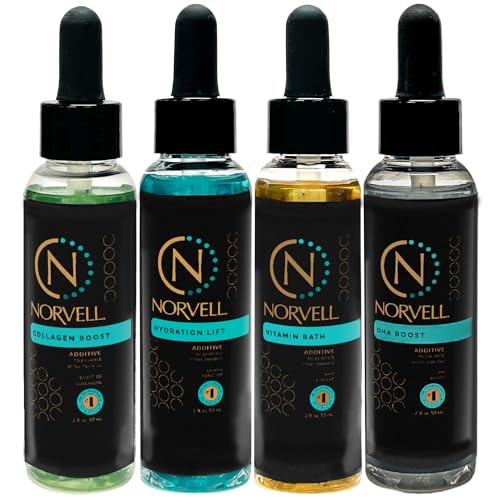 Norvell Pro Lab Kit ? Professional Spray Tan Additives with DHA Boost, Hydration Lift, Collagen Boost & Vitamin Bath ? Custom Sunless Tanning Results