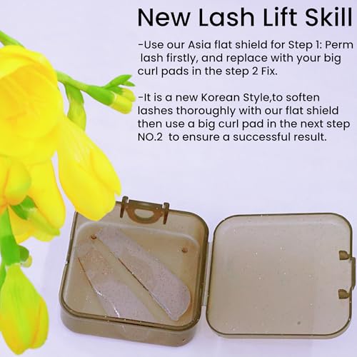 Asian Flat Shields 1mm Thin Lash Lift Pad For NO.1 Perm Soften Eyelashes 100% Korean Glueless Pads Glueless Lash Lifting Shield For Salon Usage Flatter Rods For Perming Lashes Thoroughly (Hot Pink)
