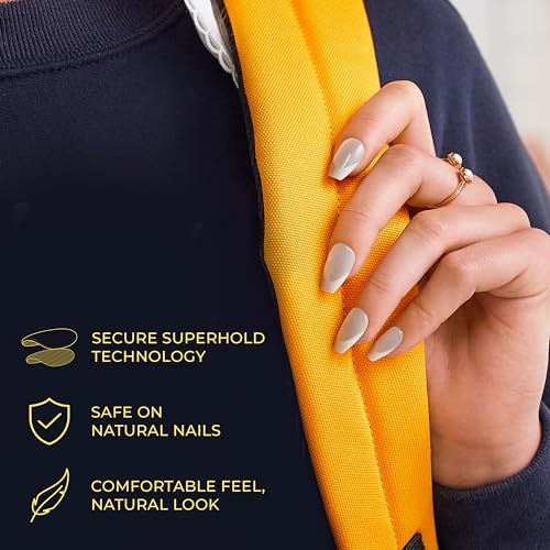 KISS imPRESS Design Press On Nails , ¡®Endlessly¡¯, Red, Short Squoval, PureFit Technology, Chip Proof, Smudge Proof, Waterproof, Nail File, Manicure Stick & 30 Fake Nails