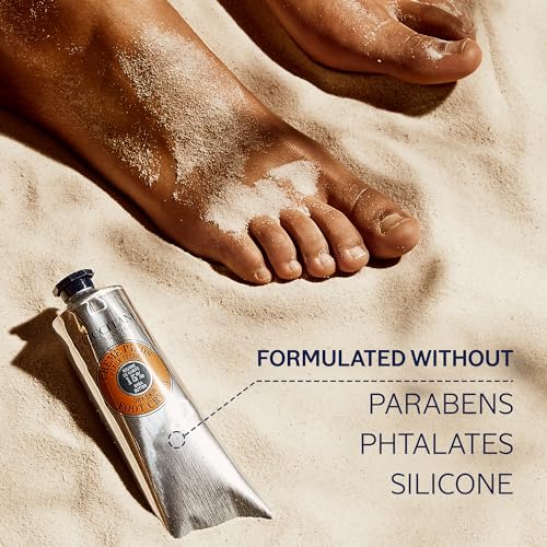 L'OCCITANE 15% Organic Shea Butter Foot Cream, Moisturizes, Soothes & Softens Feet, Repairs Cracked & Dry Heels, Fast Absorbing, Non-Greasy, Vegan