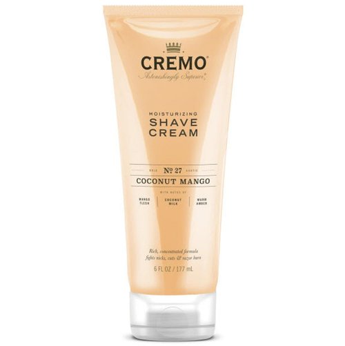 Cremo Barber and Coconut Mango Shave Creams, Ultra-Slick Formulas Fight Razor Burn, Nicks and Cuts, 12 oz Total (2 Pack)