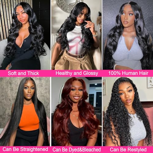 16A Human Hair Bundles 14 16 18 20 Inch Body Wave 400g Unprocessed Brazilian Virgin Hair 4 Bundles Deals Human Hair Extensions Quick Weave Human Hair Natural Black Color