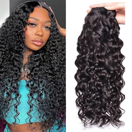 14 Inch Water Wave Bundles 12A Water Wave One Bundles Human Hair 100% Brazilian Unprocessed Remy Single Curly Wet And Wavy Bundles Human Hair Natural Color