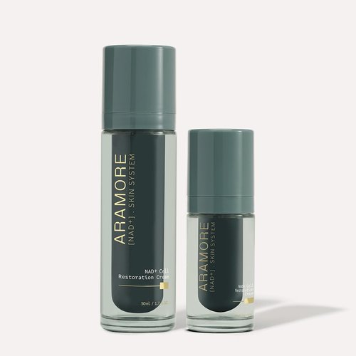 Aramore NAD+ Cell Restoration Cream, Clinically Proven Moisturizer Face Cream, Vegan, Hypoallergenic, Fragrance-Free Face Cream (15ml)