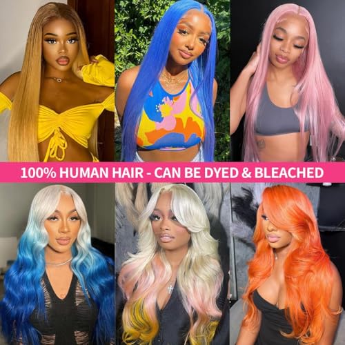 613 Lace Front Wig Human Hair Blonde Wig Human Hair Body Wave 13x4 200% Density 26 Inch Glueless HD Lace Frontal Wig for Black Women Pre Plucked Hairline