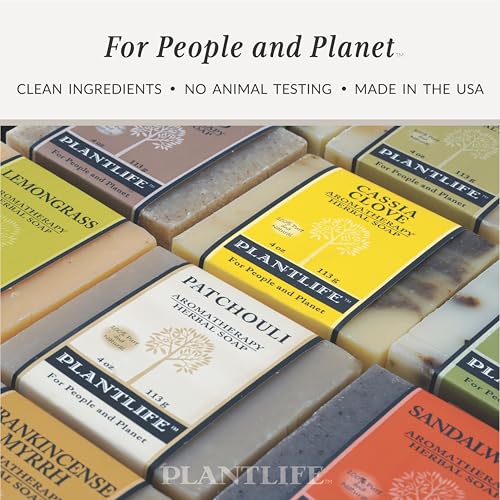 Plantlife Himalayan Rose 6-Pack Bar Soap - Moisturizing and Soothing Soap for Your Skin - Hand Crafted Using Plant-Based Ingredients - Made in California 4 oz Bar