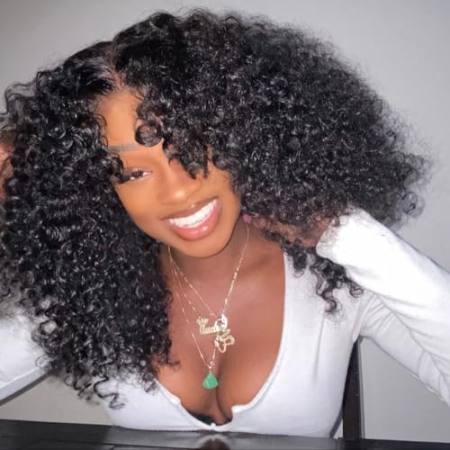 Asteria Curly Human Hair Wig 7x4 Ready To Wear Glueless Wigs Human Hair Pre Plucked Pre Cut Curly Lace Front Wigs Human Hair Wigs For Black Women 18 Inch