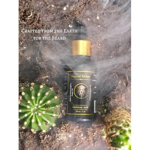 Imperial Oud Beard Oil for Men ? Premium Grooming Oil with Argan, Jojoba & Almond ? Softens Beard, Non-Greasy, Deeply Nourishing ? Luxurious Oud Scent ? 30ml ? Made in Canada