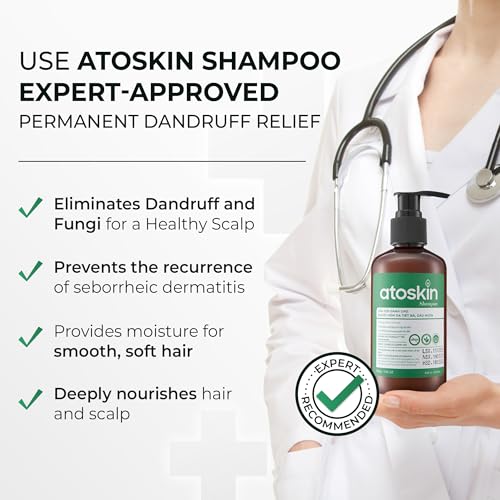Atoskin Shampoo ? for Seborrheic Dermatitis - Helps Reduce Oil & Improve Scalp Comfort (6.8 oz)