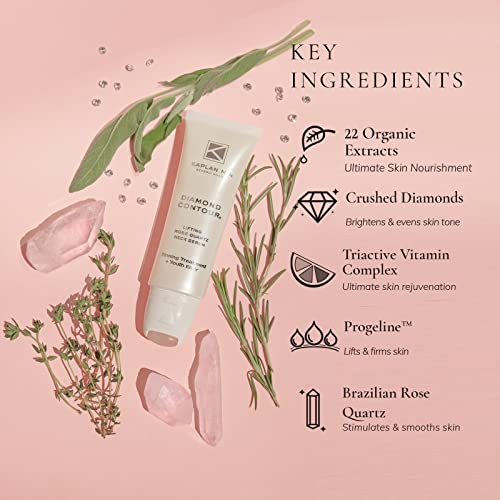 KAPLAN MD Diamond Contour Lifting Rose Quartz Neck Serum, Firming Treatment + Youth Elixir, 1.7 oz.