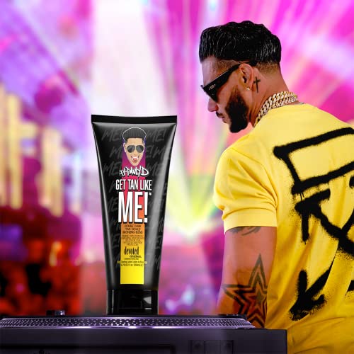 Devoted Creations DJ Pauly D Get Tan Like Me! Dark Tanning Lotion ? Double Dark ¡®Tan Goals¡¯ Bronzing Blend ? Remixed with Positively Energizing Antioxidants VIP Color Club Tattoo and Tan Fade Protectors ? 6.78 oz.