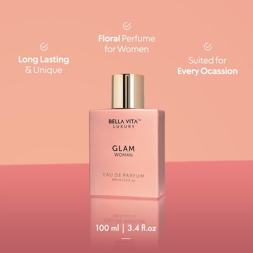 Bellavita Luxury GLAM Perfume for women Combo | Long-Lasting Eau De Parfum | Gift for her birthday and anniversary | vanilla perfume oil imported from France, Spain, and Italy | Compact Combo