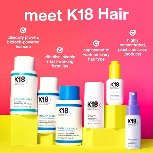 K18 AirWash¢â Dry Shampoo, Non-Aerosol, Balances Scalp & Controls Excess Oil Production