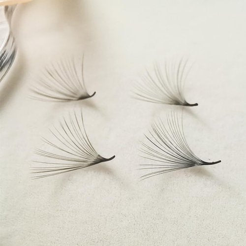 Generic Veritee 1000 Fans 25D Handmade Lash Extensions by Pinching Mix 9-16mm Cashmere Velvet Premade Eyelash Extensions Silk Promade Loose fans, black