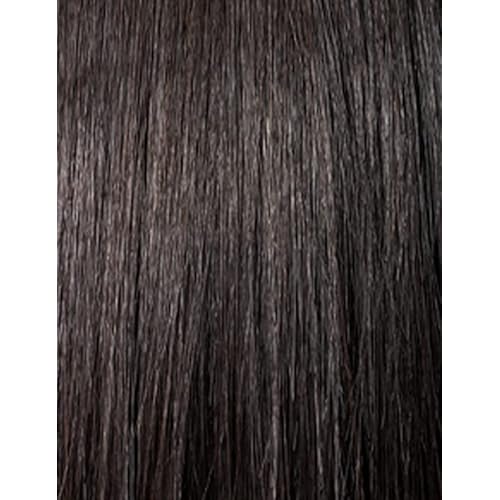 Outre - 5X5 Lace Closure Wig - Human Hair Blend - Kinky Straight 24" (OFF BLACK 1B)