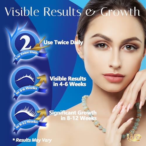 Advanced Eyelash Growth Serum for Lash: Premium Lash Enhancer for Natural Thicker and Longer Lashes ? Booster for Enhanced Eyelash Thickness 3Ml