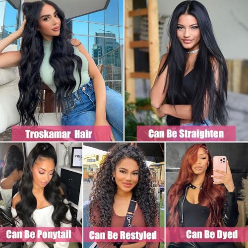 Body Wave Human Hair Bundles 16 18 20 Inch Brazilian Virgin Hair Extensions 100% Unprocessed Natural Color