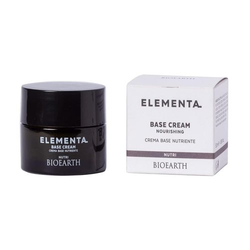 BIOEARTH Elementa, NUTRI Face Base Nourishing Cream with Organic Shea Butter, for Dry, Very Dry or Mature Skin, Made in Italy, Vegan - 50ml Pack