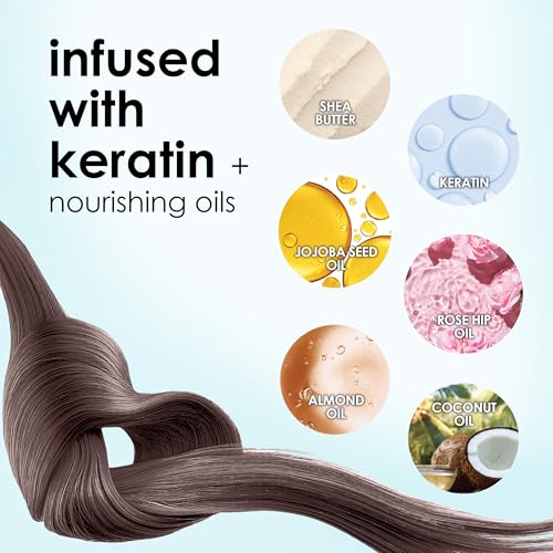 Keracolor Color + Clenditioner 3-in-1 Color-Depositing Conditioner, Gentle Cleansing Conditioner Infusing Semi-Permanent Hair Color, 9 Shades, 33.8 Fl Oz