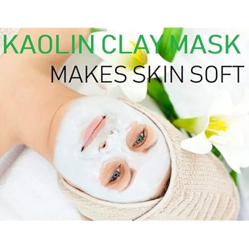 Relaxcation Bulk 5 LB Kaolin White Clay Powder (China Clay) | 100% Natural for Making Mask for Face/Facial, Hair, Body, Soap, Deodorant, Bath Bombs | 5 lbs