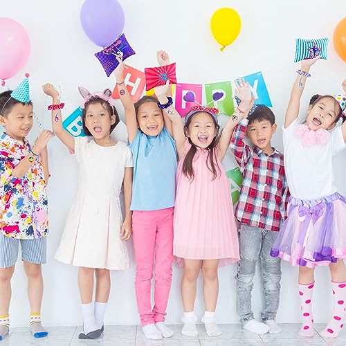 Abbylike 60 Pcs Gymnastics Party Favors 12 Dance Makeup Bag 12 Gymnastics Charm Bracelet 12 Girls Dance Hair Scrunchies 12 Sports Elastics Hair Ties 12 Gymnastics Keychains for Gift Birthday Supplies