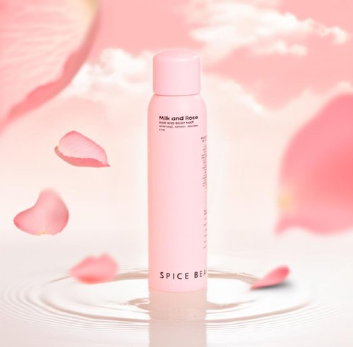 SPICE BEAUTY Milk & Rose Hair and Body Mist – Hydrating Floral Body Spray & Hair Perfume with Rose, Goat Milk, Chamomile, Lavender & Honey – Refreshing Mist for Skin, Hair & Clothing – 6.7 oz