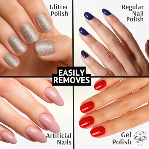 Pronto 8 Oz 100% Pure Acetone Nail Polish Remover and Cuticle Oil, Pure Acetone for All Nail Polish Types including Gel, Acrylic & Sculptured Nails, Gel Nail Polish Remover and Nail Repair, Duo Pack