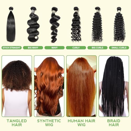 2PCS Wig Milk Spray for Synthetic Hair, Leave-In Conditioner Wig Detangler Spray for Human Wigs, Conditioner £¦ Detangler 2 in 1 Moisturizer, Hydrates & Replenishes Synthetic Hair Wigs Easy Combing