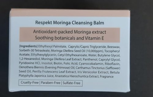 Respekt Cleansing Balm 2.4 fl.oz 70g. - Hypoallergenic Deep Makeup Sherbet Cleanser for Skin Purification, Non-Tightening Skin & Moisturization, Soft Melting Textured