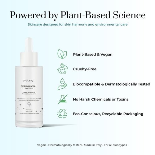 INSANE GLOW Multi-Molecular Hyaluronic Acid + Seaweed Face Serum – Anti-Aging, Hydrating & Firming for Sensitive Skin with Low, Medium & High Molecular Weight HA, Anti-Pollution Seaweed & Microalgae