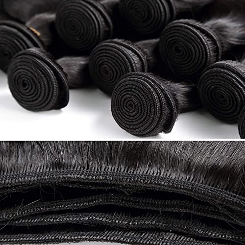Human Hair Bundles 26 26 26 Inch Body Wave 3 Bundles Human Hair 12A Grade 100% Unprocessed Brazilian Virgin Hair Bundles Human Hair Extensions for Women Natural Black Color