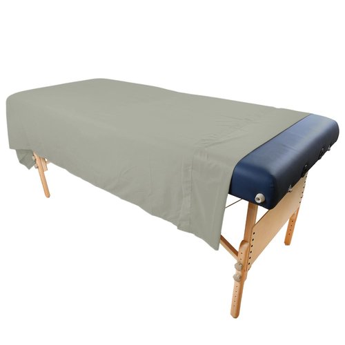 Body Linen Tranquility Microfiber Massage Sheet Sets Lightweight, Long-Lasting Microfiber Massage Table Sheet Set - Stain-Resistant, Soft and No Pilling - 1 Pack, Mirage Gray